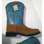 Ariat New NWT NIB Western Boots Womens 10 Elko Chestnut Basin Blue Pink Brown Photo 4