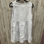 Lucky Brand Blue Stripe 100% Linen Tiered Shift Dress Womens Size Medium Photo 4