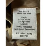 Coldwater Creek  Chocolate Brown Cotton Blend Jacket w/Button Bead Trim - size 10 Photo 8