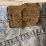 Wrangler Vintage Wranglers Distressed Thrashed High Waisted Baggy Jean Shorts Size 34 Photo 6