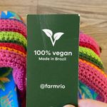 Farm Rio Blue Macaw Crochet Anatomic Platform Slide Sandal Size 8 NWT Photo 7