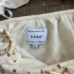 SABO Ales Pale Yellow Floral Cotton Mini Dress L Size L Photo 4