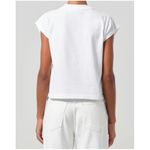 AGOLDE Bryce Cap Sleeve T-Shirt in White Size X-Small Photo 9