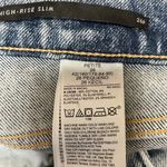 Banana Republic  Women's Blue Light Wash Distressed Slim Straight Denim Jeans 26 Photo 3