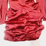 MORE TO COME Blaire Mini Dress in Wine Small Red Photo 3