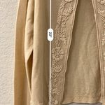 RARE Clifford & Wills Vintage‎ Lambswool Pearl and Beaded Cardigan White Photo 3