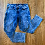 Suede Acid wash Denim Roll Cuff Dillan RelAxed Skinny Jeans Size 29 Photo 1