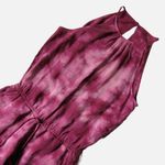 Cloth & Stone NWoT Anthropologie Maroon Tie Dye Sleeveless Cropped Jumpsuit XS Photo 2