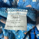 Blue Floral Short Sleeve Maxi Dress XXL Size 2X Photo 5