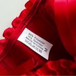 Lace up Hook and eye Red corset ruffle trim Medium Photo 3