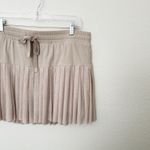 [Joy Lab] Beige Mesh Pleated High Rise Built-In-Shorts Tennis Mini Skirt Size XL Photo 10