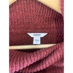 Sonoma  Women’s Sweater Cowl Neck Ribbed Top Shirt SO SOFT Stretch Red Size L $36 Photo 1