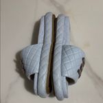 Sam Edelman  Light Blue Quilted Slides with Tortoise Detail Photo 3