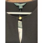 Ralph Lauren Lauren Cold Shoulder Tunic Top Long Sleeve Casual Blouse Black PL Photo 3