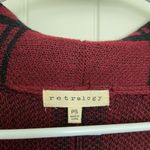 EUC | Retrology women’s burgundy & black checkered pattern cardigan sweater — PS Red Size undefined Photo 3