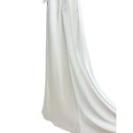 Lulus  Effortlessly Sensational White Satin Backless Maxi Dress size XXS NWT Photo 5