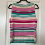 Petite Sophisticate Silk Blend Stretch Striped Sequin Knit Tank Top Sleeveless Photo 4