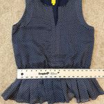 QMack medium polka dot sleeveless peplum blouse TS 2464 Blue Photo 7