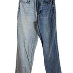PacSun Two Toned Straight Leg Jeans Womens Size 24 Button Fly Photo 0