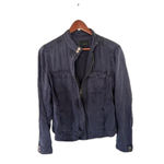 Liverpool  Medium Women's Merie Tencel Cargo Jacket Navy‎ Blue Zip Up Photo 1