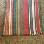 For Cynthia  Linen Blend Striped Elastic Waist Pants Sz Medium Photo 2