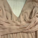 Lulus Enchant My Love Blush V-Neck Long Sleeve Maxi Dress NWT Photo 3