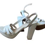 Chinese Laundry  White Strappy Heels Photo 0