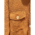 Wishlist Womens Small/Medium Brown Teddy Shacket Oversized Shirt Photo 1