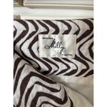 Milly of New York Brown & White Zebra Print Mini Skirt with Wooden Buttons Size M Photo 5
