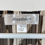 Dress Barn Womens  Brown Tan Pleated Sleeveless V-Neck Blouse Size Large EUC #4721 Photo 6