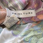 Trina Turk Vintage  top Stunning Multicolor strap blouse flowing Tankini Sz 6 Photo 11