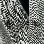 Tahari ASL Open Front Herringbone Cropped Suit Jacket Blazer Women’s Size 12 NWT White Photo 6