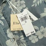 Elie Tahari Sleeveless Blue/white Floral Hi-low Button Up Pockets Tencel NWT 58$ Photo 2