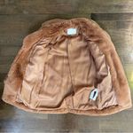 ZARA outerwear soft brown fluffy faux fur coat jacket Photo 5