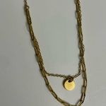 LACN 925 La Gem & Jewelry Design Inc Necklace Gold Layered Paper clip Circle Photo 0