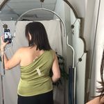 Anthropologie By  One-Shoulder Ruched Tank in Moss Size XL NWT Photo 5