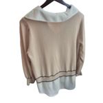Adrianna Papell Women's V-Neck Twofer Sweater Multicolor Size large Photo 3