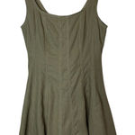 Christian LaCroix Linen Blend Square Neckline A-Line Dress Photo 0