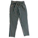 Body By Us Striped High Rise Paperbag Waist Pants Size M Photo 30