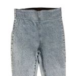 Show Me Your Mumu  Blue Austin Pull On Flare Raw Fray Hem Jeans Agua Fria Size M Photo 11