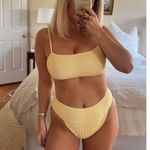 Show Me Your Mumu Del Rey Bottom in Butter Yellow Scrunch L Photo 0
