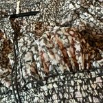 Free People  Floral Black and White Women's Shirt Photo 3