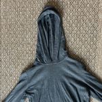 Gap Body Women’s Grey Knit Hoodie Size Large Gray Photo 3