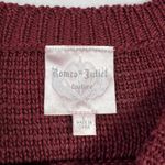 Romeo + Juliet Couture Crewneck Cut Out Sleeve Knit Sweater Size L Boho Casual Photo 3