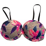 PINK - Victoria's Secret Pink Victoria’s Secret bra floral print multi way push up size 32D Photo 0