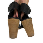 Steven By Steve Madden Steven Madden Black Leather Booties 39‎ Ankle Open Toe Heels Photo 5