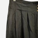 Vintage Forenza Black Wide Leg Cropped Palazzo Boho French Girl Effortless Chic Size M Photo 4