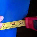 Buttons Nancy Crystal Blue Short Sleeves Gold Vintage Dress Sz 6 Should… Photo 13