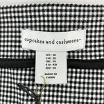 Cupcakes and Cashmere New  Plaid Tank Top Black White Photo 10