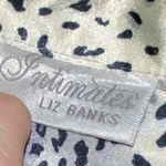 Liz Baker Intimates  Animal Print Silky Button Up Pajama Top Photo 2